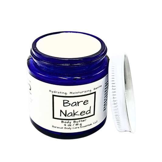 Bare Naked Body Butter 4oz – Fragrance-Free Natural Moisturizer